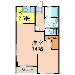 泉が丘地神コーポの物件間取画像